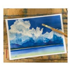 Big clouds over Byron Bay Print A3
